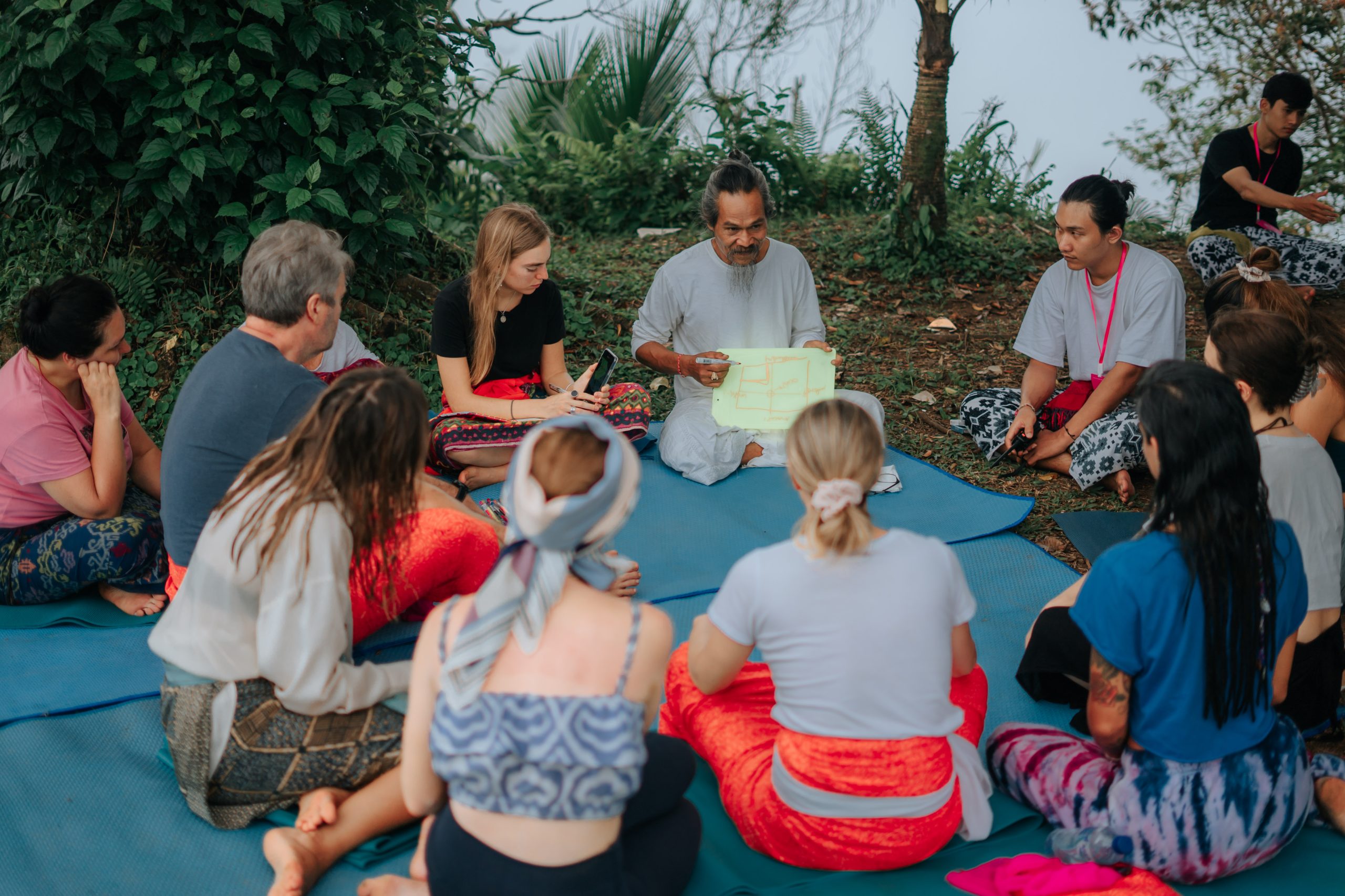 Sacred elements class on Ganapati Healing Retreat